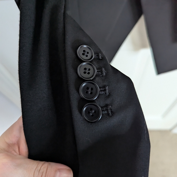 BCBGMaxAzria Women's Elegant Black Blazer Suit Jacket Size XXS - Picture 10 of 14